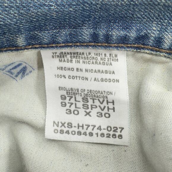 Wrangler Hero Originals Jeans 30x30 Loose Straight Vintage Collection Blue Denim - Picture 3 of 5